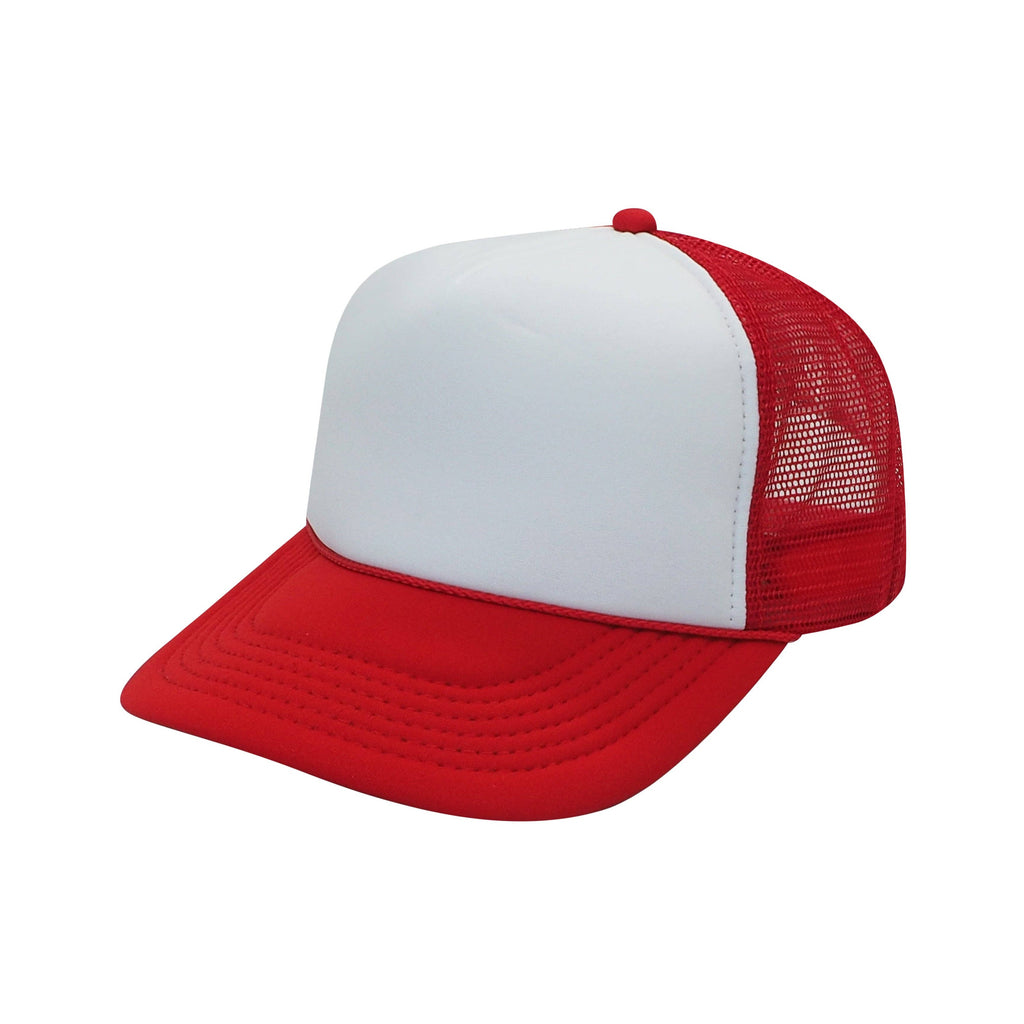 Nissun Classic Trucker Baseball Hats Caps Foam Mesh Blank Solid Two Tone Snapback Adult Youth