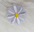 Daisy Small Flower Embroidery Iron On Patch