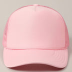 Solid Color OTTO 5-Panel Foam Mesh Back Trucker Hat