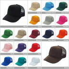 Nissun Classic Trucker Baseball Hats Caps Foam Mesh Blank Solid Two Tone Snapback Adult Youth