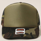 Solid Color OTTO 5-Panel Foam Mesh Back Trucker Hat