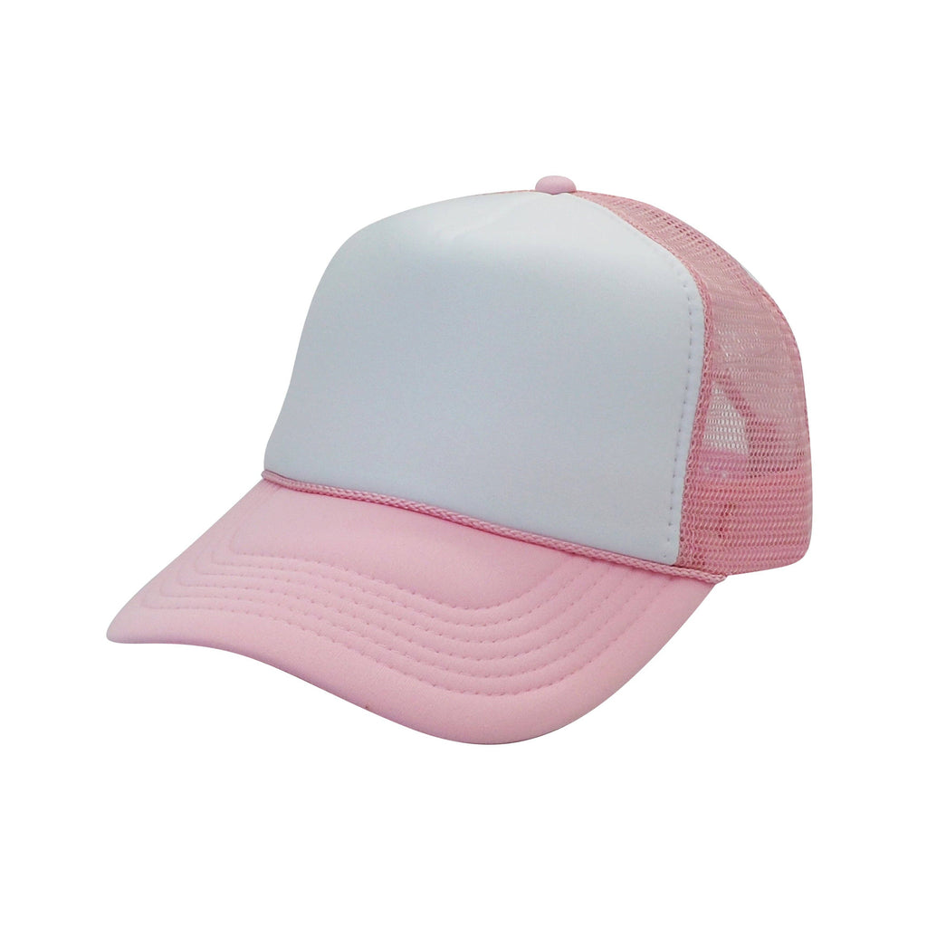 Nissun Classic Trucker Baseball Hats Caps Foam Mesh Blank Solid Two Tone Snapback Adult Youth
