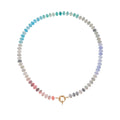 Natural Stone Semi-Precious Glass Mixed Necklace