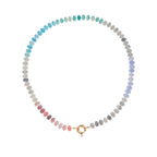 Natural Stone Semi-Precious Glass Mixed Necklace