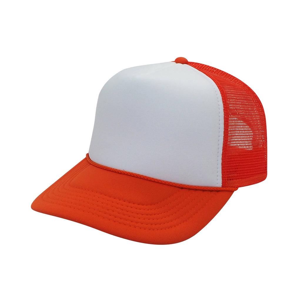 Nissun Classic Trucker Baseball Hats Caps Foam Mesh Blank Solid Two Tone Snapback Adult Youth