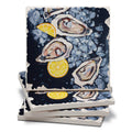 Oysters 4 Pack Tumbled Tile Stone Coasters