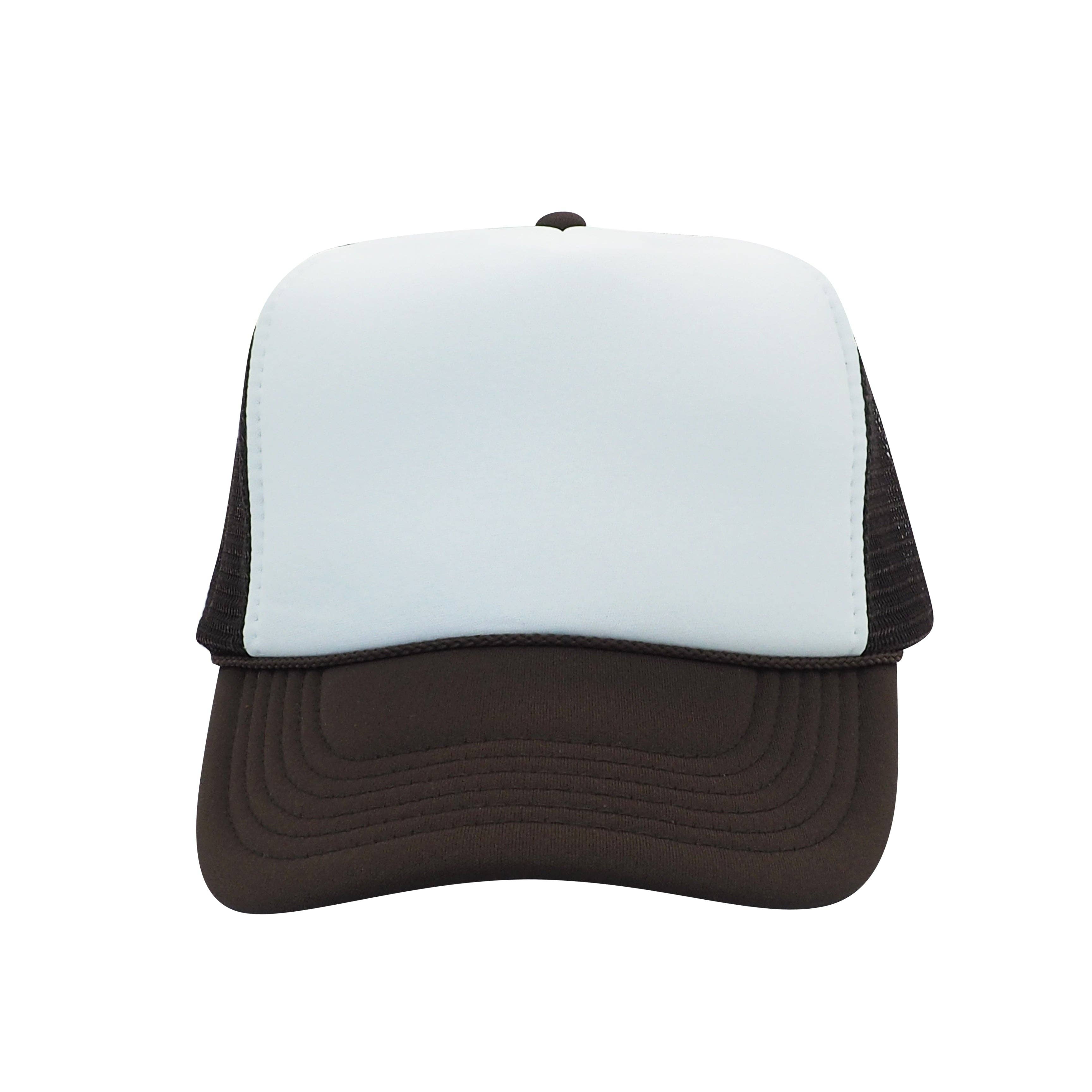 Nissun Classic Trucker Baseball Hats Caps Foam Mesh Blank Solid Two Tone Snapback Adult Youth