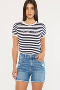 High Rise Denim Shorts