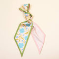 Twirl & Tie Scarf Accessory–Poppin' Petals Aqua