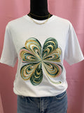 Colorful Shamrock T-Shirt White