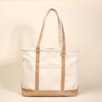 The Signature Canvas Tote Bag–Beige