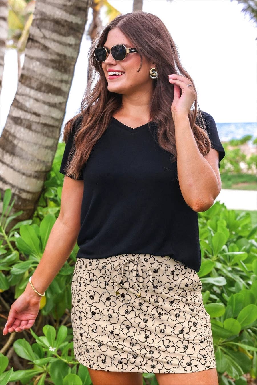So Natural Floral Skort