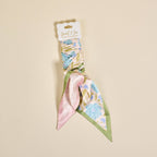 Twirl & Tie Scarf Accessory–Poppin' Petals Aqua
