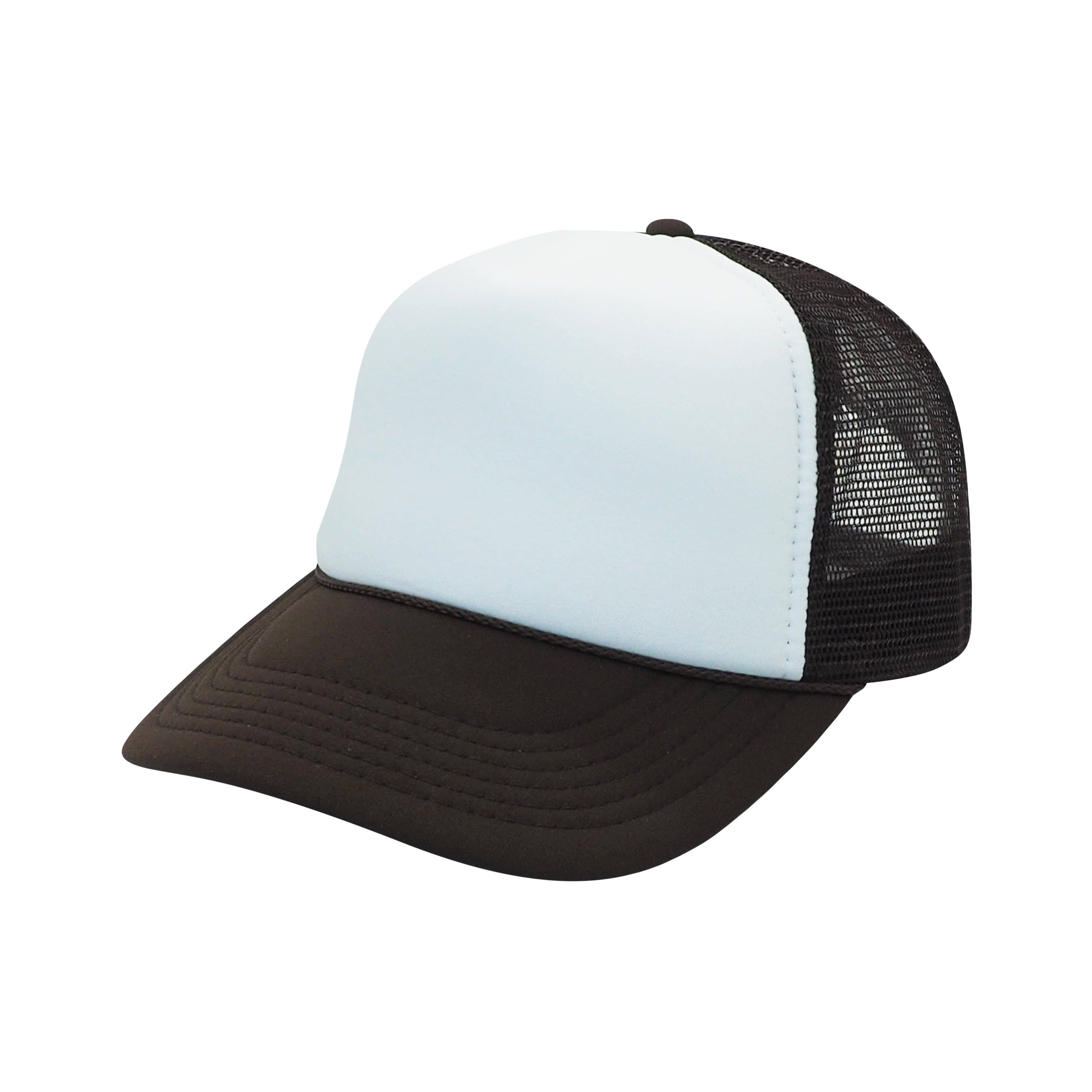 Nissun Classic Trucker Baseball Hats Caps Foam Mesh Blank Solid Two Tone Snapback Adult Youth