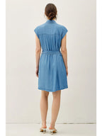 Mini Denim Button Up Dress
