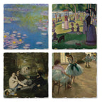 Fine Art "French Impressionists" 4pk Asst. Stone Coasters