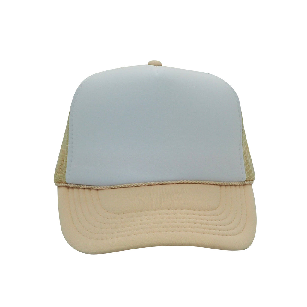 Nissun Classic Trucker Baseball Hats Caps Foam Mesh Blank Solid Two Tone Snapback Adult Youth