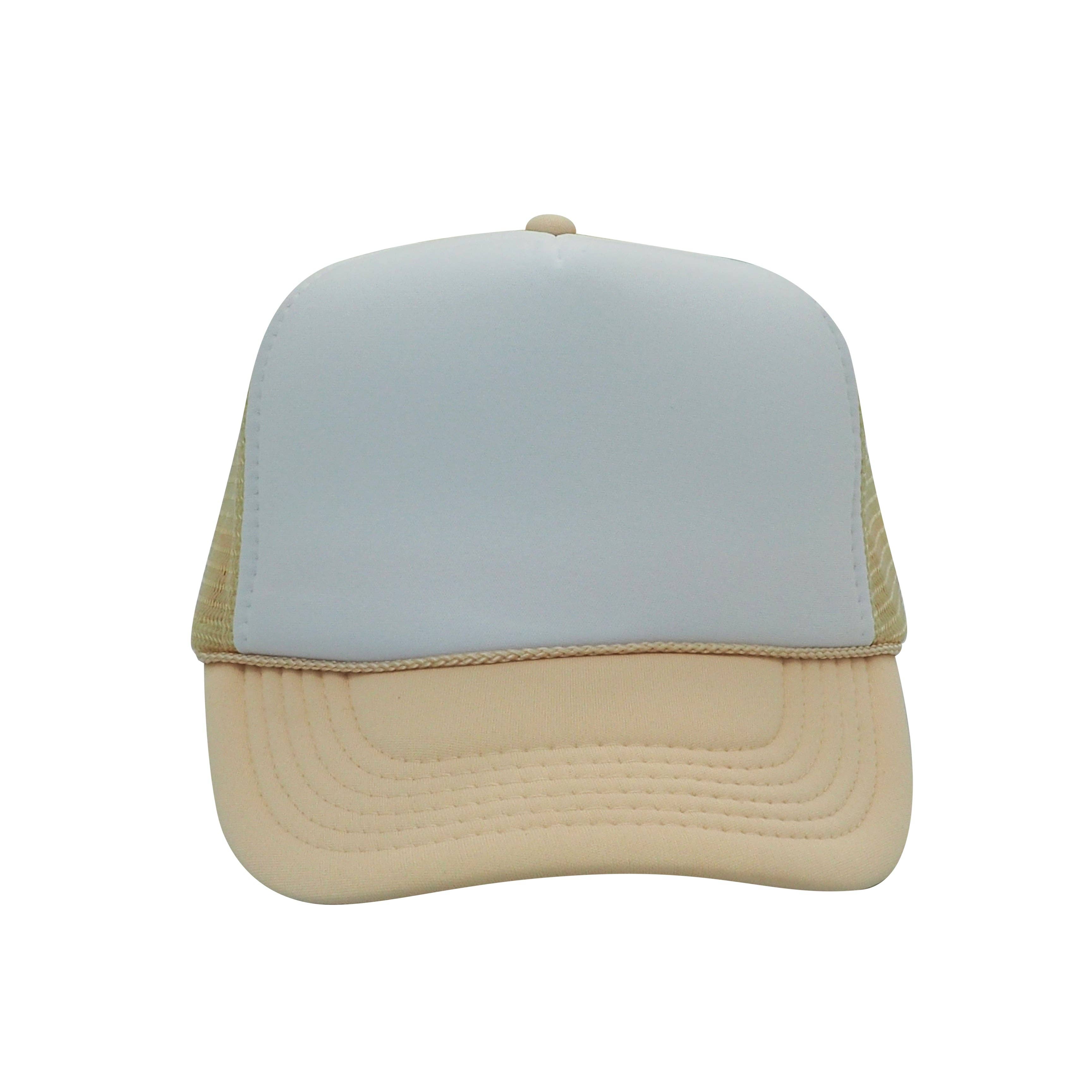 Nissun Classic Trucker Baseball Hats Caps Foam Mesh Blank Solid Two Tone Snapback Adult Youth