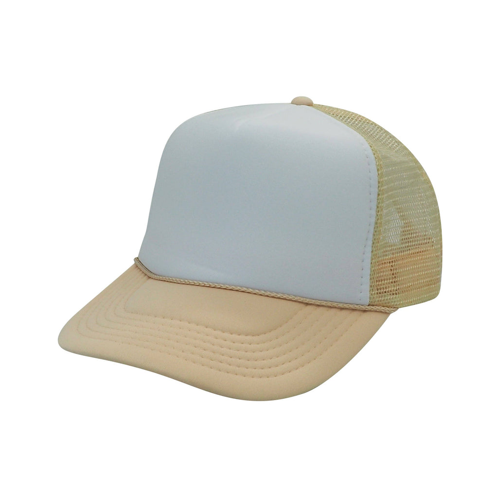 Nissun Classic Trucker Baseball Hats Caps Foam Mesh Blank Solid Two Tone Snapback Adult Youth