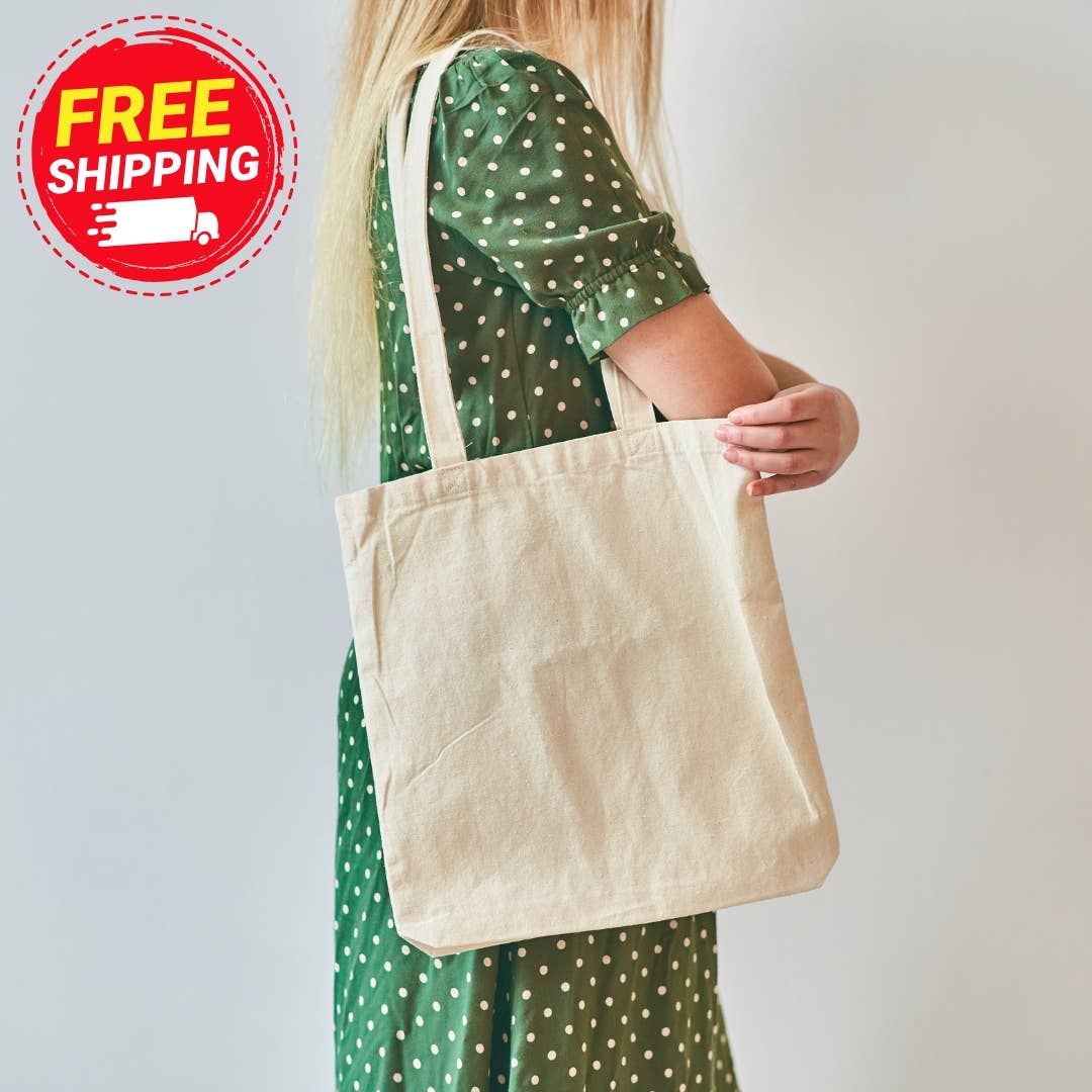 Plain Tote Bag | Eco Canvas Fabric Bag | Unbranded Tote Bag