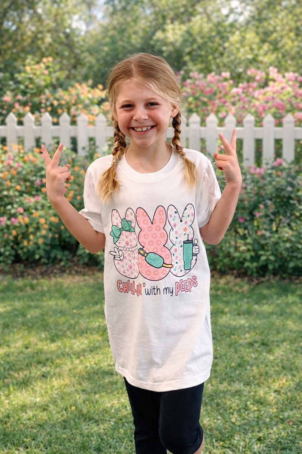 Chillin With My Peeps T-Shirt Youth White