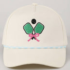 Pickleball Pad Ball Ribbon Embroidery Trucker Hat