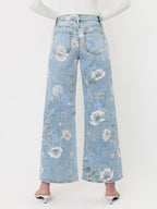 Vervet Super High Rise Floral Jeans