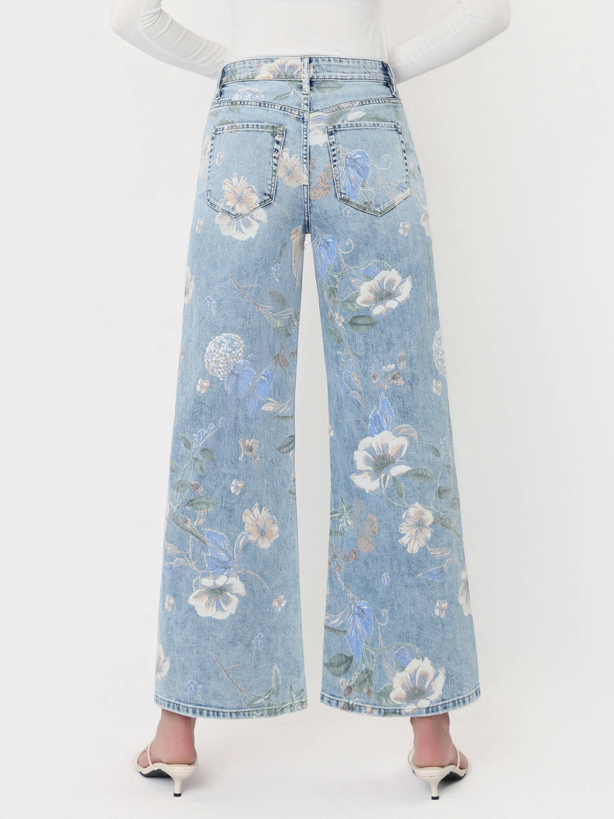 Vervet Super High Rise Floral Jeans