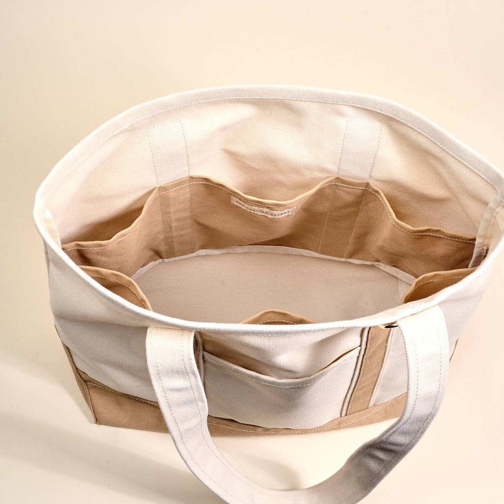 The Signature Canvas Tote Bag–Beige