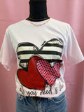 All You Need Is Love T-Shirt Pink