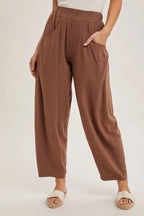 Relaxed Barrel Pants with Pockets Coco