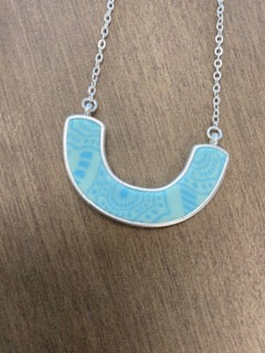 Maui Blue Reversible Cradle Necklace