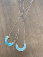 Maui Blue Reversible Cradle Necklace