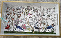 Bird and Branch Chinoiserie Wood Lacquer Vanity Tray 12.25x7"