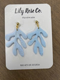 Blue Coral Earrings