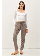 Tencel Tapered Pants Earth Gray