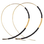 Norah Earrings Black/Beaded Earrings