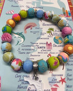 Florida Bracelet - Handmade Clay Beads
