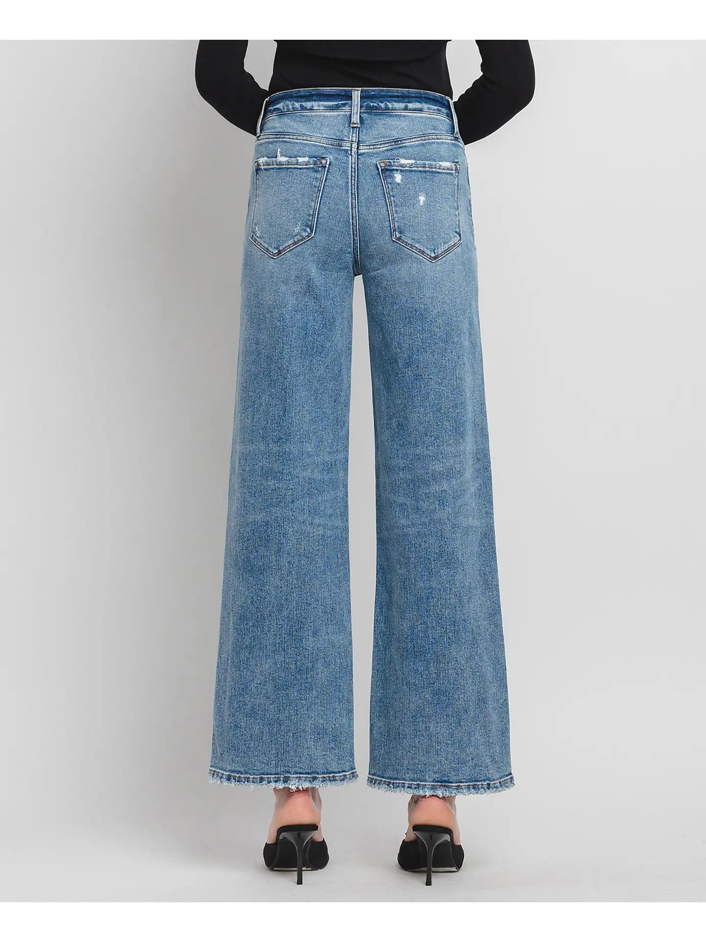 High Rise Wide Leg Jeans