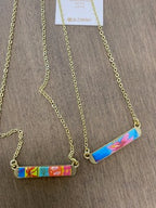 Paradise Island Reversible Mini Bar Necklace