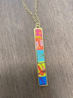 Paradise Island Reversible Vertical Bar Necklace
