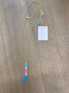 Paradise Island Reversible Vertical Bar Necklace