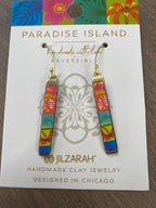 Paradise Island Reversible Mini Bar Earrings