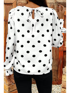 Polka Dot Long Sleeve Blouse