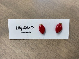 Red Bulbs Earrings