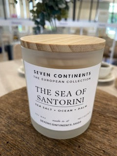 The Sea of Santorini Candle