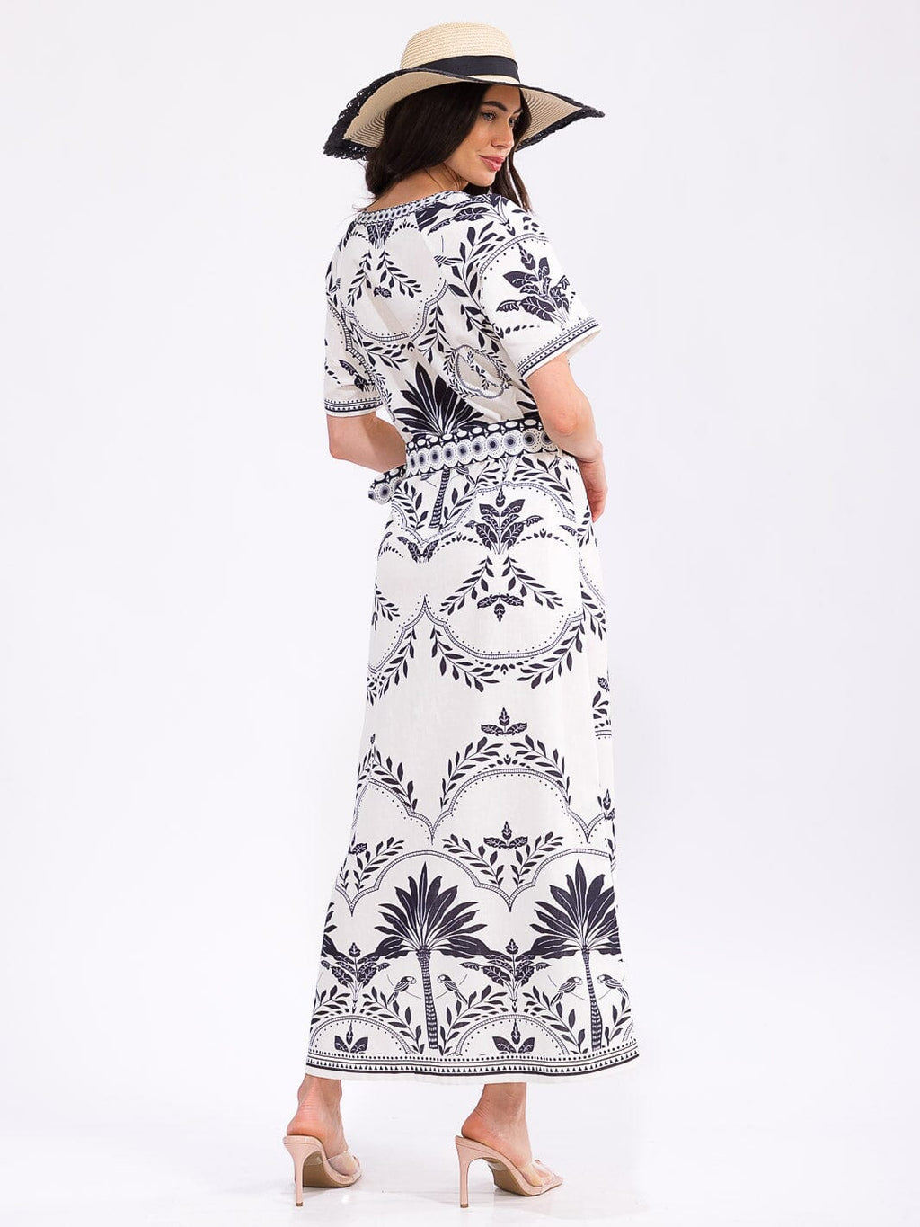 Short Sleeve Button Up Maxi Dress