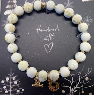 Silent Night - Handmade Clay Beads