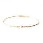 Sprinkles Adjustable Bangle Gold Delicate, Layering