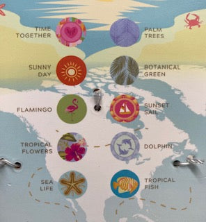 Coastal Vacation Bracelet - Handmade Clay Beads